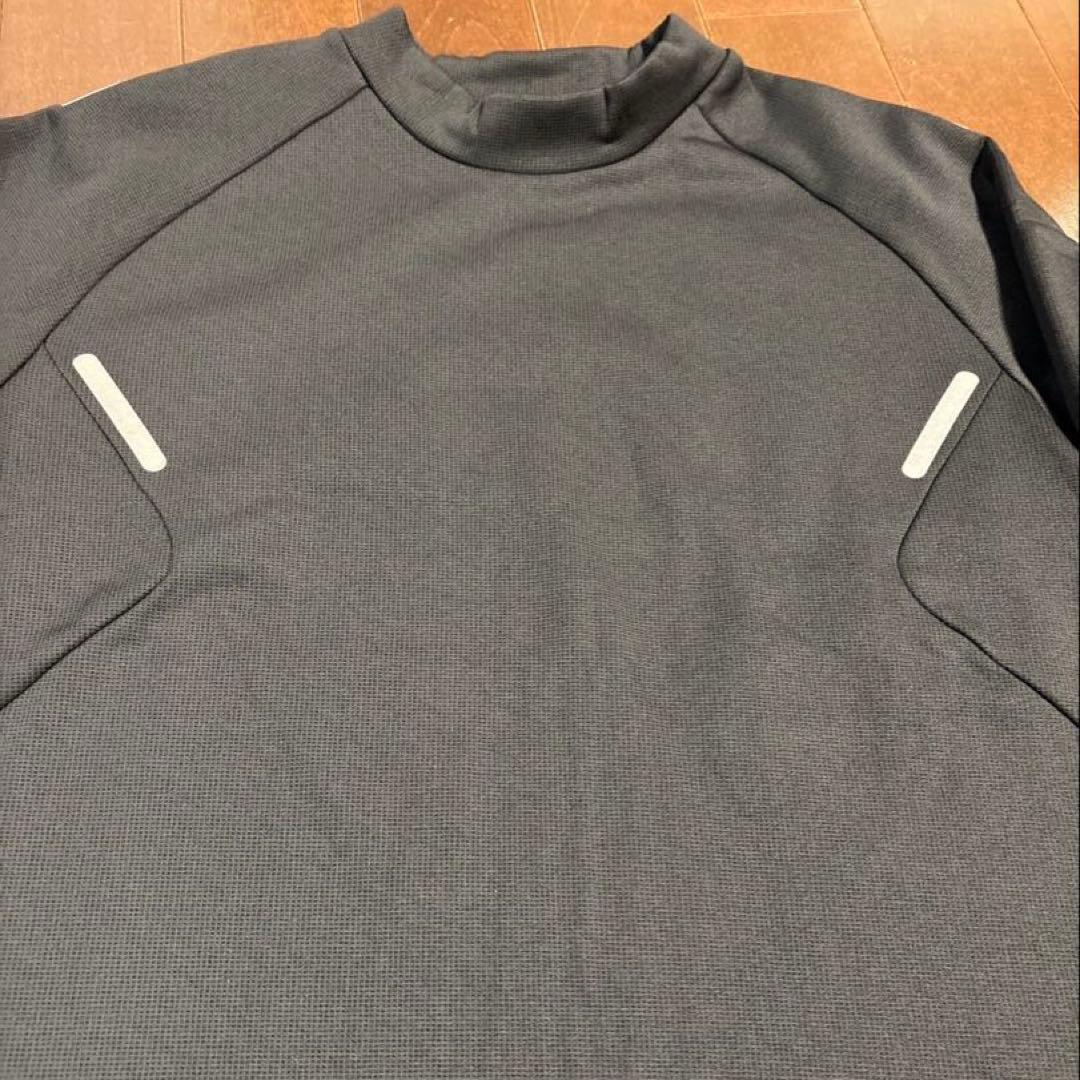 パーリーゲイツPGGストレッチダンボール裏起毛モックネックブラックサイズ5