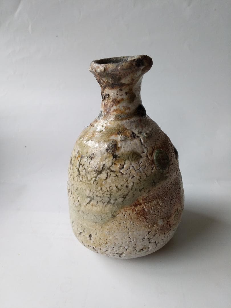 人気作家 新歓嗣 作 伊賀徳利 共箱 共布 栞 伊賀焼 徳利 新品 未使用