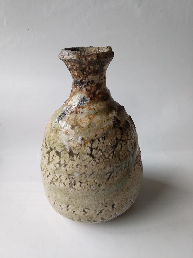 人気作家 新歓嗣 作 伊賀徳利 共箱 共布 栞 伊賀焼 徳利 新品 未使用