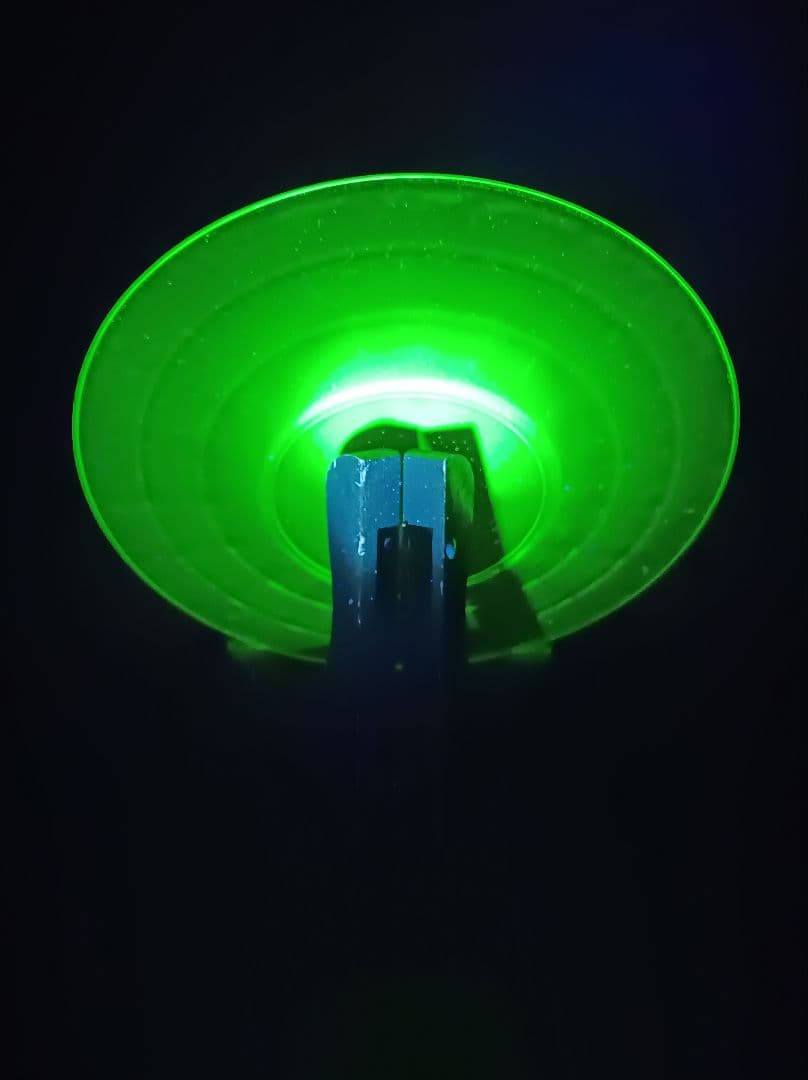 【希少】【美品】ウランガラス　アンカーホッキング　ディプレッションガラス