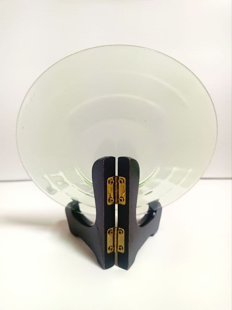 【希少】【美品】ウランガラス　アンカーホッキング　ディプレッションガラス