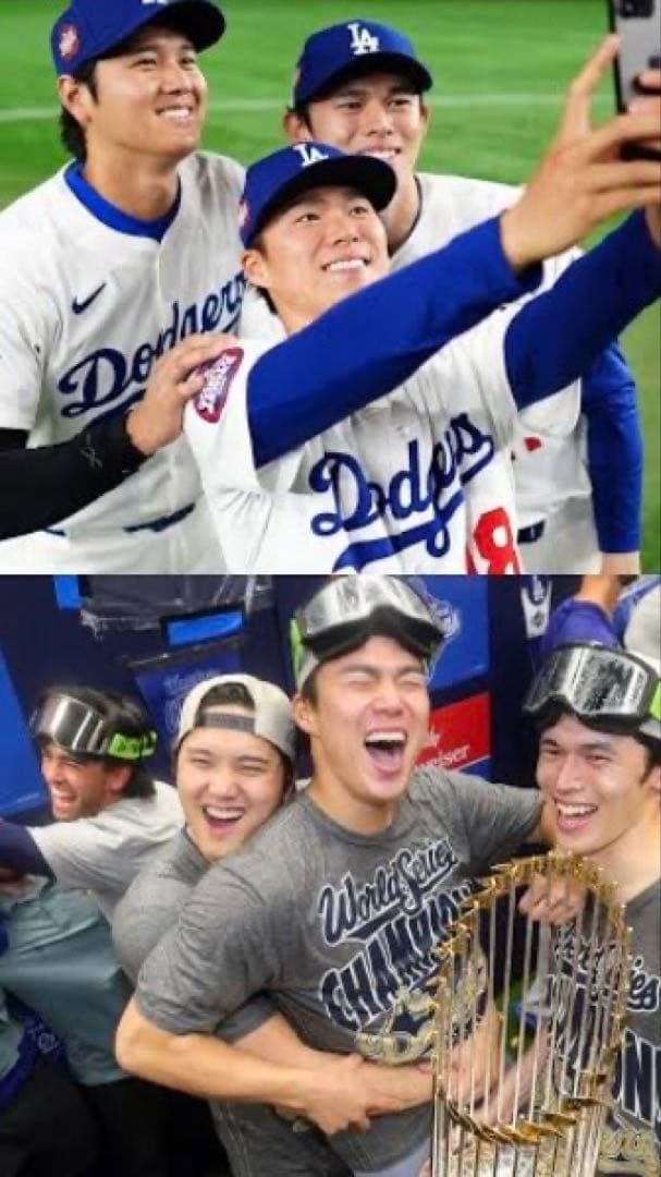 2025ワールドシリーズチャンピオンバブルヘッド大谷翔平・山本由伸・佐々木朗希