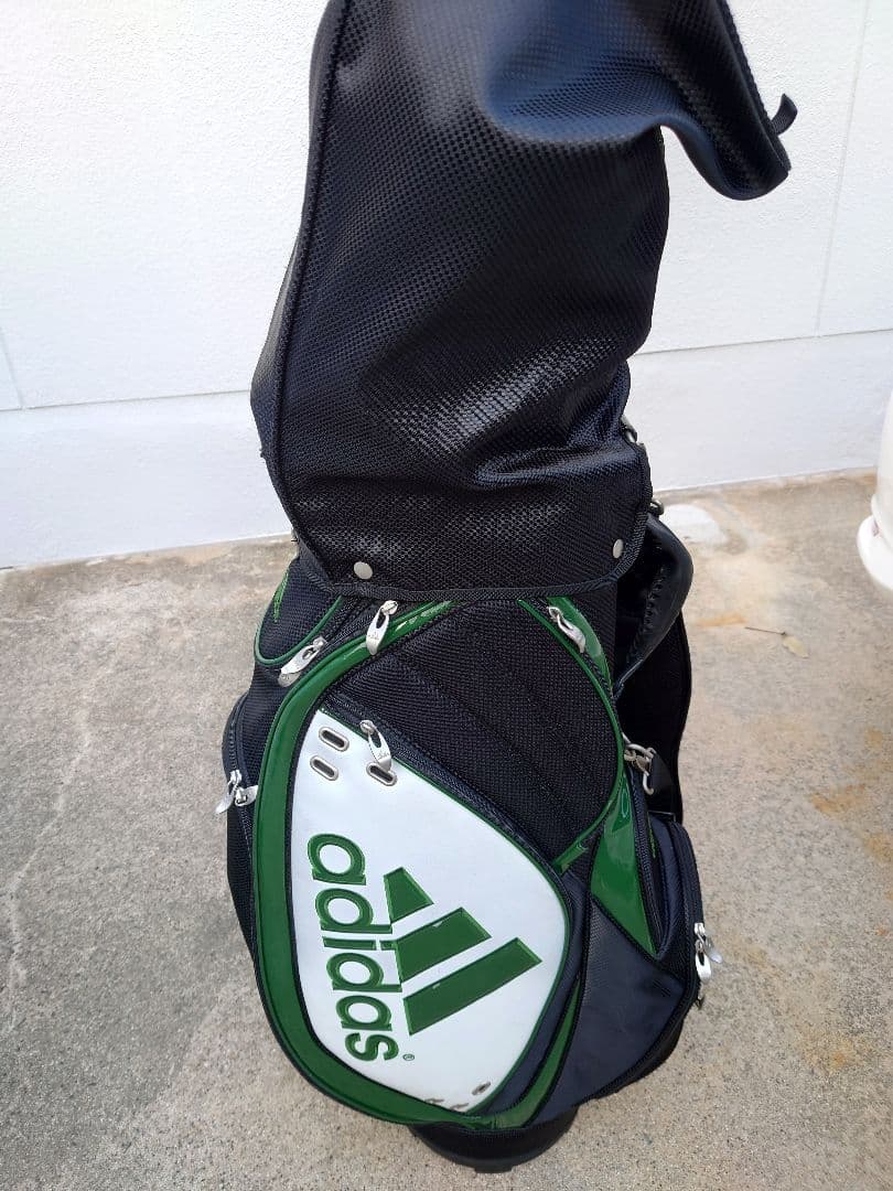 adidas キャディバッグ 黒・緑