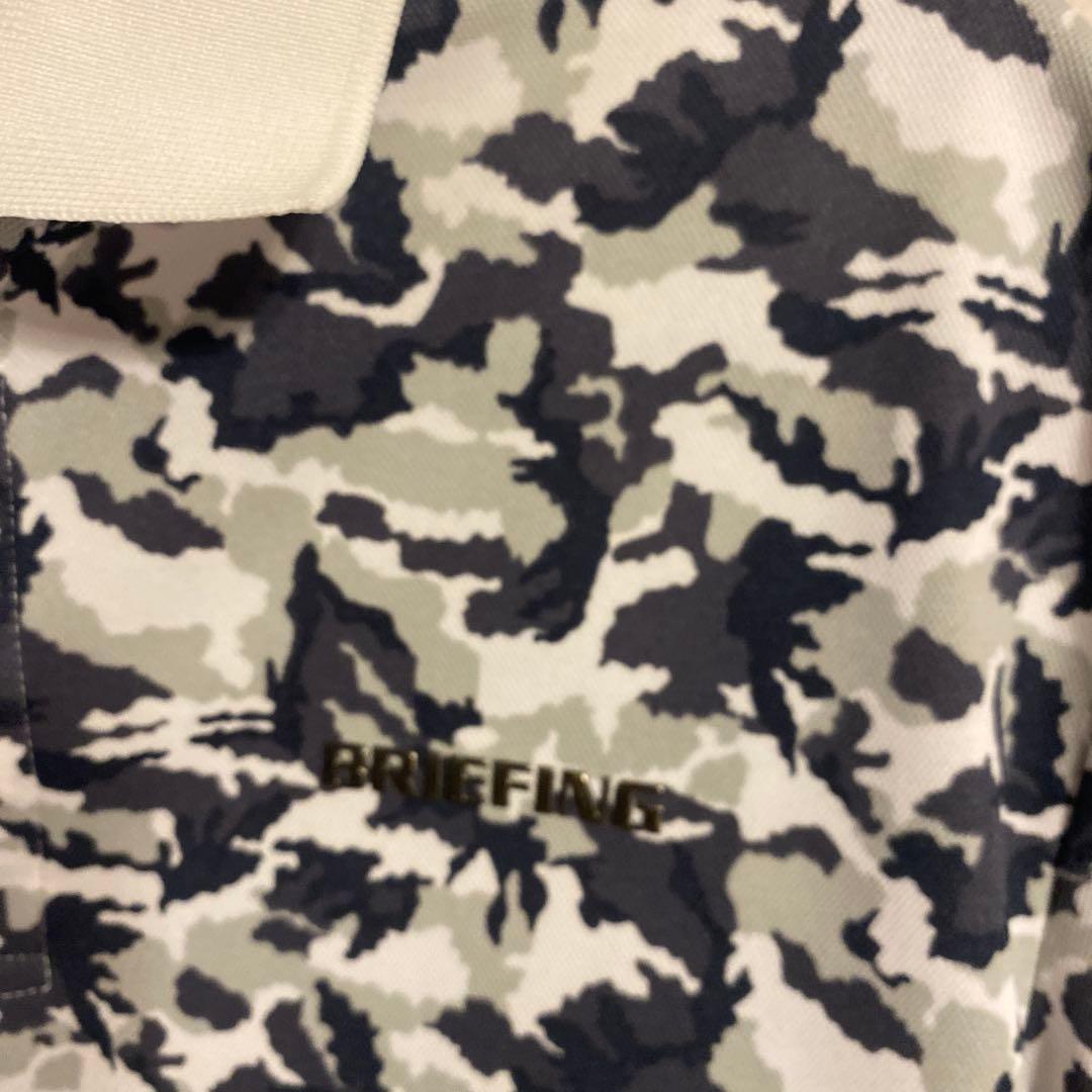 BRIEFING 迷彩柄 ポロシャツ XL
