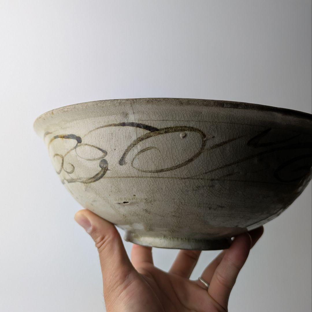 安南 鉄絵 草花文 鉢 ベトナム 宋胡録 古陶磁 骨董 古美術