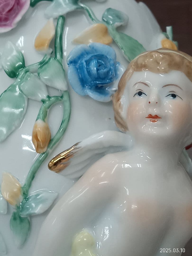 マイセン磁器置物 二人の子供