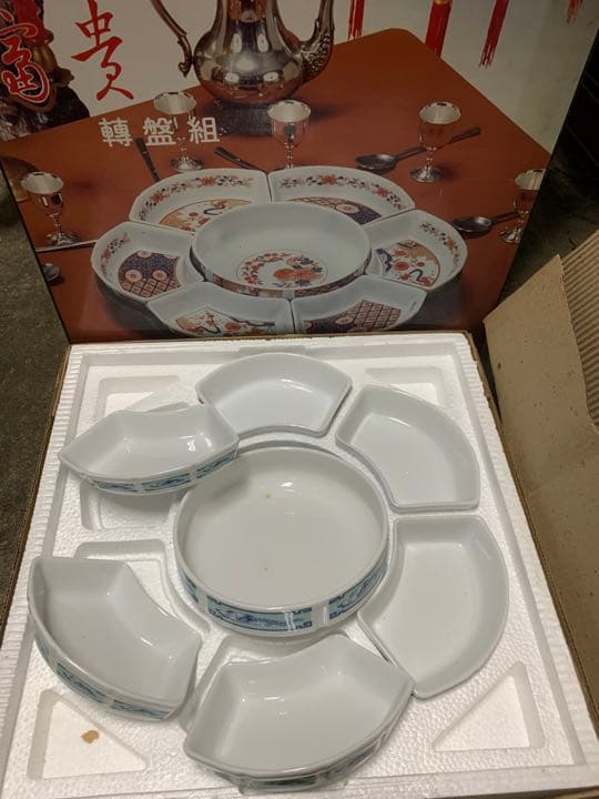 回転盛皿　オードブル回転皿　台湾大同磁気