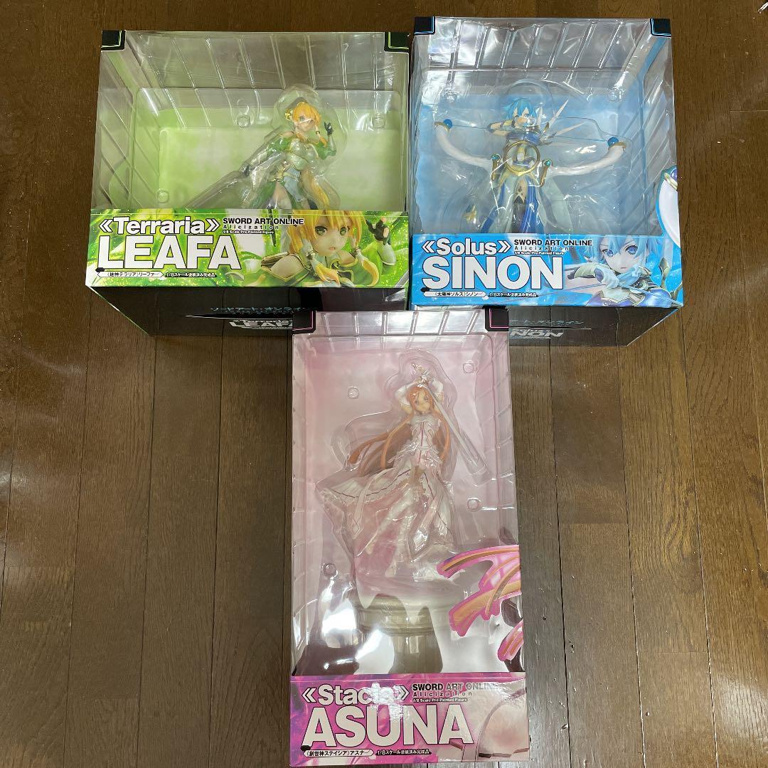 ジェンコ　SAO アスナ　シノン　リーファ　3体セット　三女神　フィギュア
