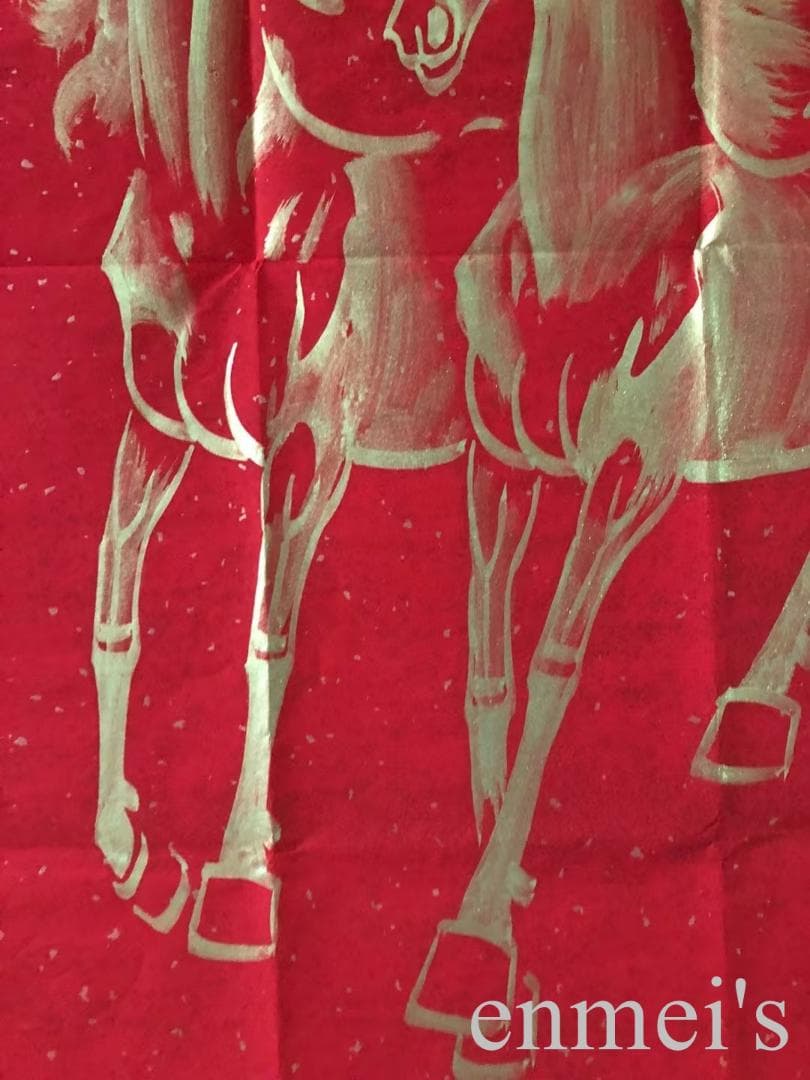 中国古美術・純手描き三尺画芯駿馬図・徐悲鴻印款・書道品・宣紙・珍品画・肉筆・書画