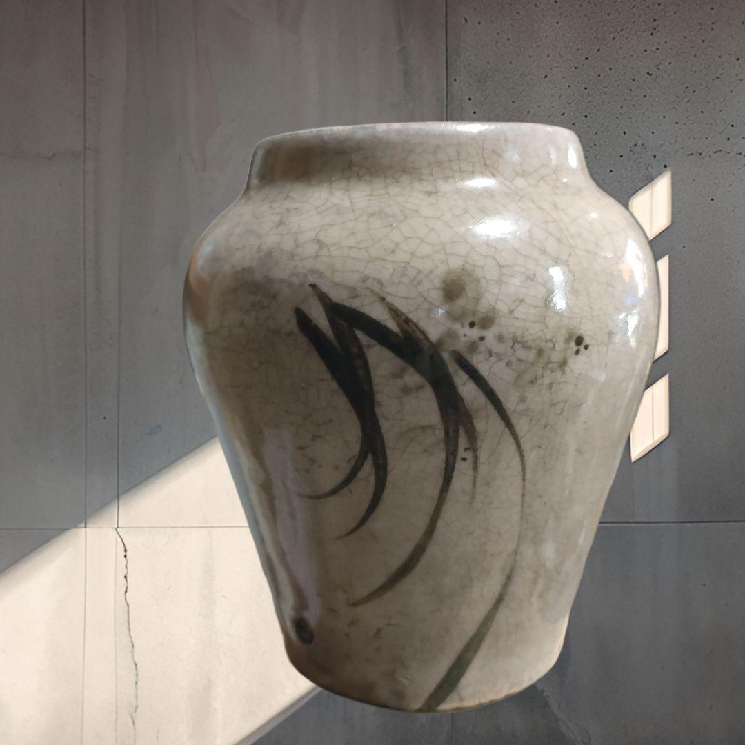 マ*サ様 李朝鉄絵　小壺　時代物　骨董　朝鮮美術