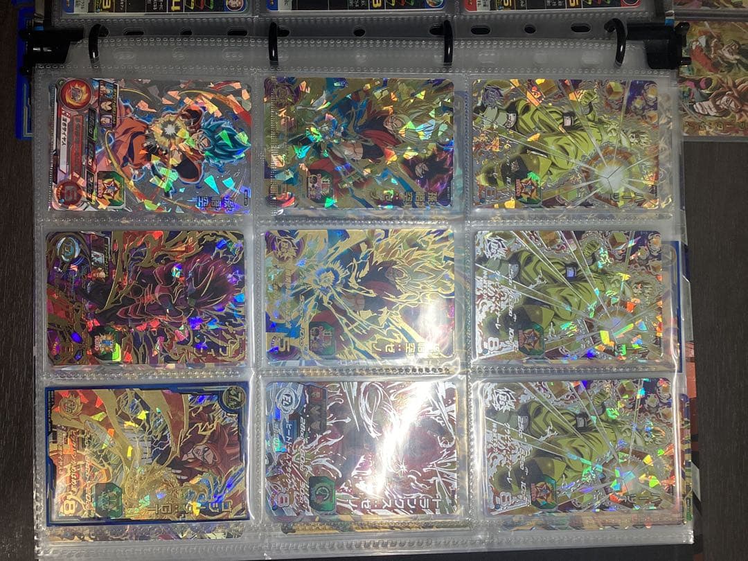 ドラゴンボールヒーローズカードと七周年バインダー