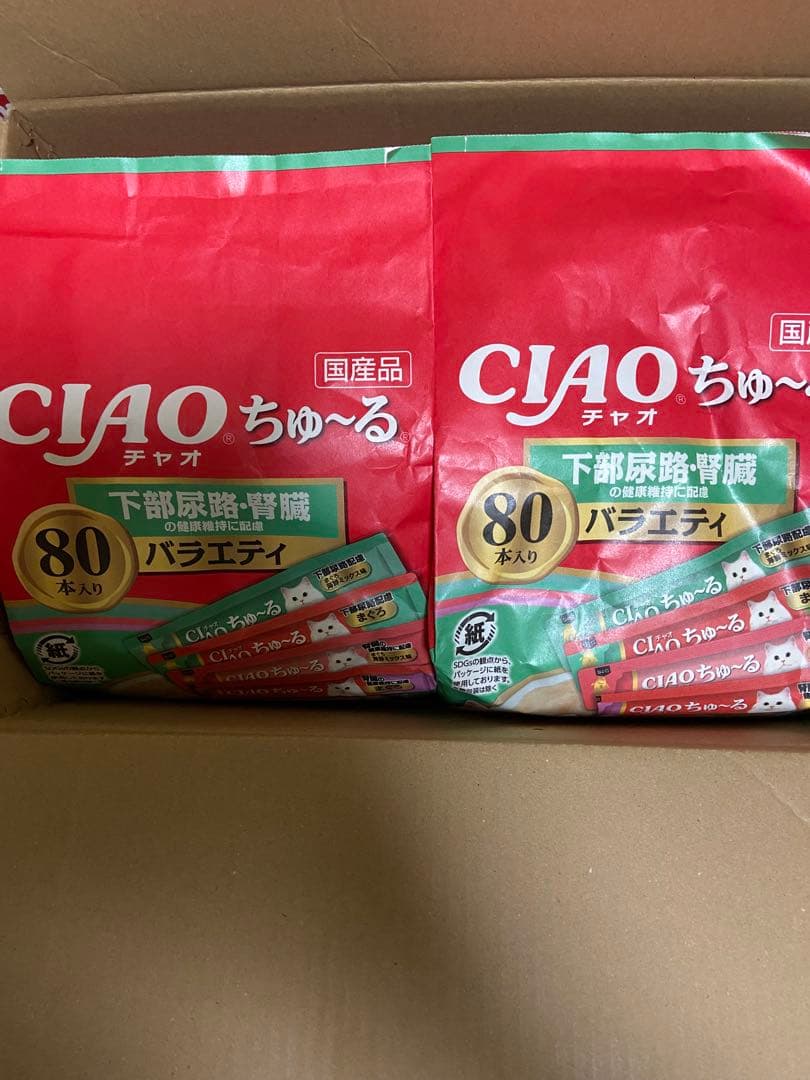 CIAO ちゅ〜る 下部尿路・腎臓 80本入り バラエティ