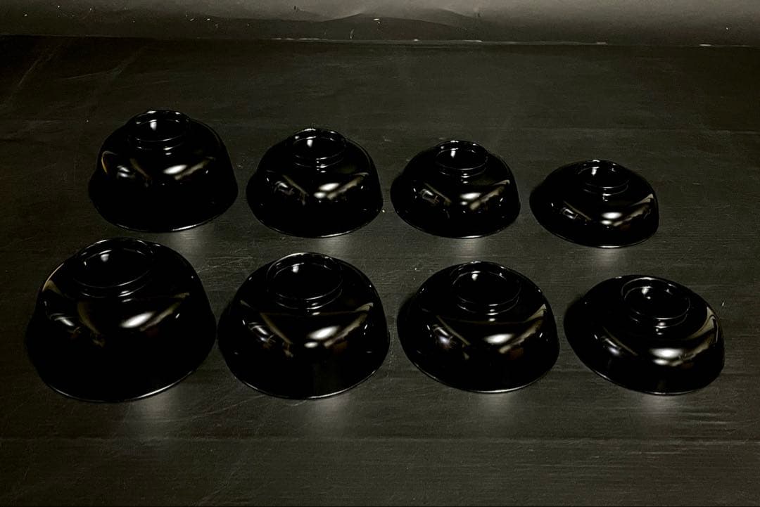 割引‼️【美品】「輪島塗」 輪島塗 四つ椀 煮物椀 揃い 2組 共箱 (26E)