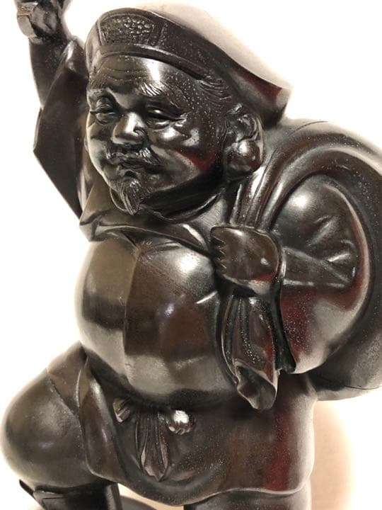 ■七福神・大黒天　ブロンズ像■銅像・縁起物・開運・インテリア・飾り・招福