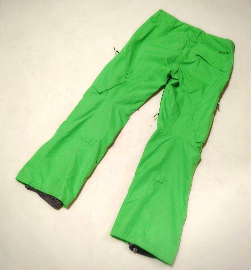 3144【美品】バートン ak スノボウェア ゴアテックス パンツ M グリーン
