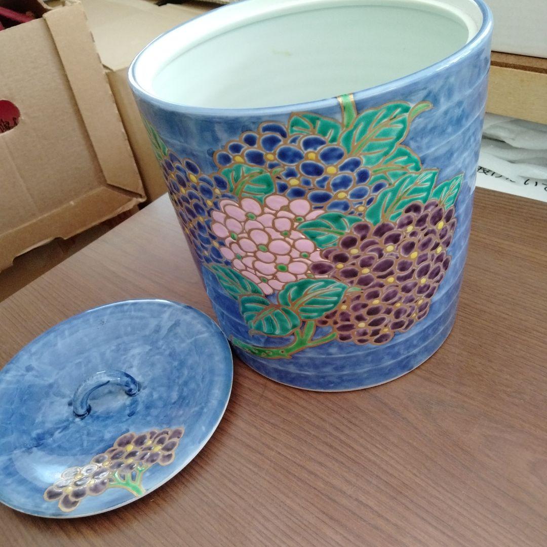 水指（茶道）紫陽花