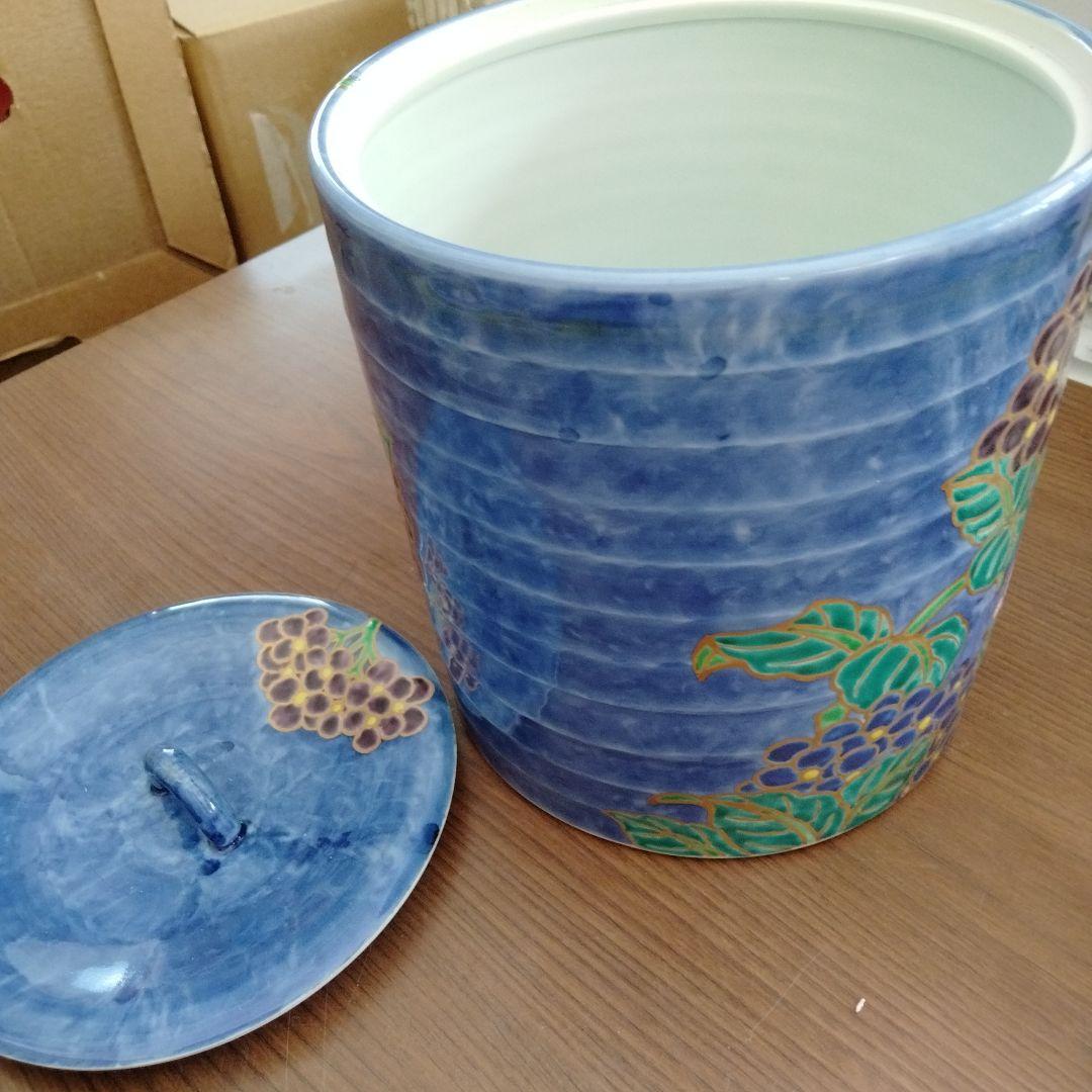 水指（茶道）紫陽花