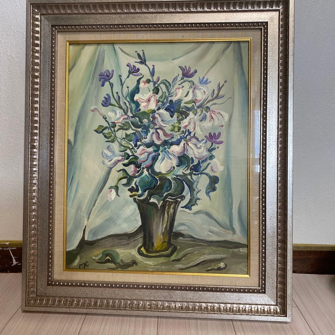 クザーコフ G.G 野に咲く花　　10号絵画