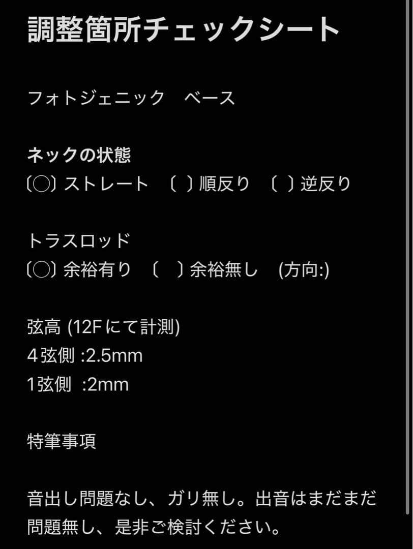 【調整済】フォトジェニック　photogenic ジャズベース　エレキベース