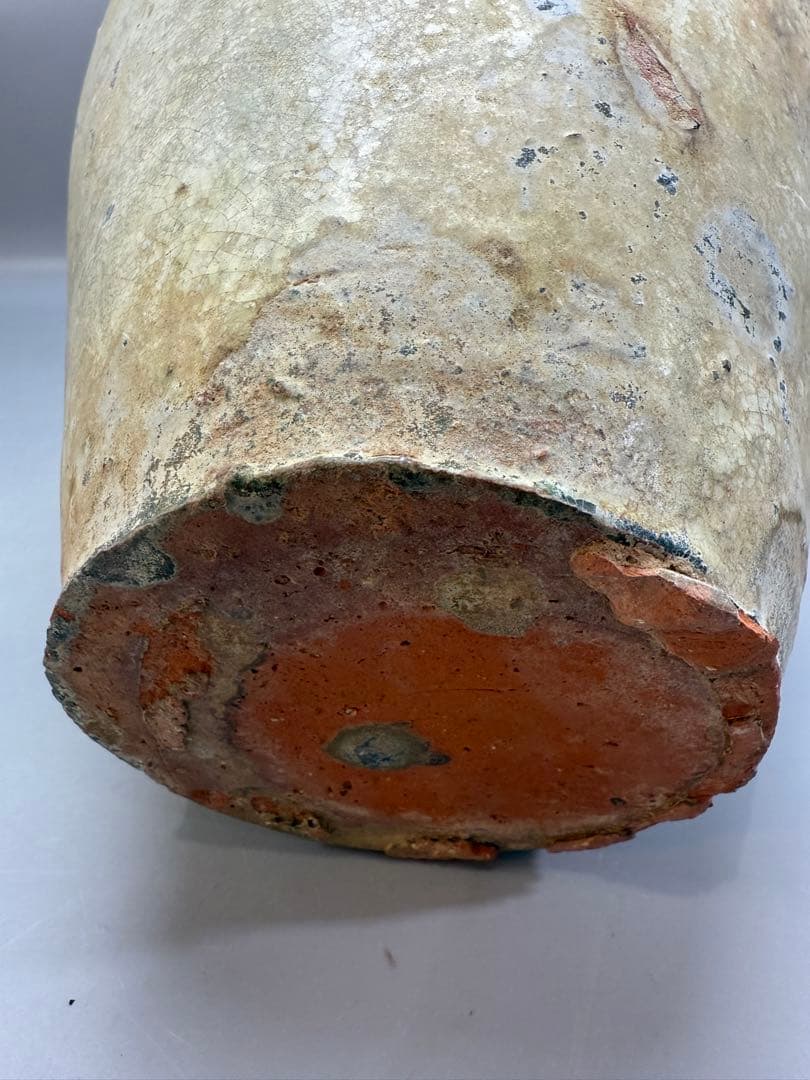 DT662 中国美術 銀化 漢緑釉壷 古陶磁