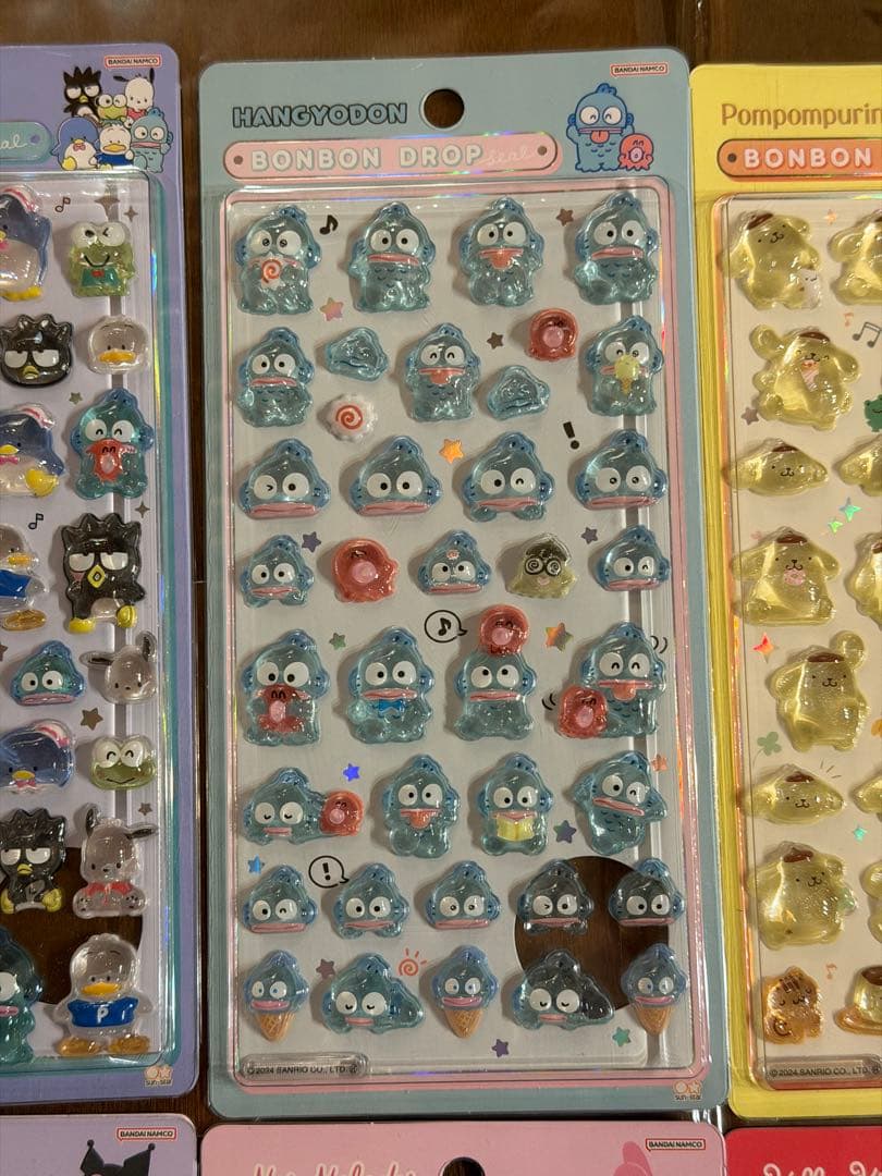 【正規品】ボンボンドロップシール サンリオ 第1弾 8点セット まとめ売り