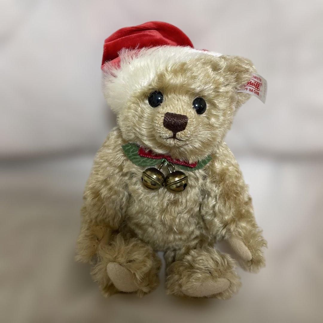 新品　シュタイフ　Steiff Teddy Bear in Boot クリスマス