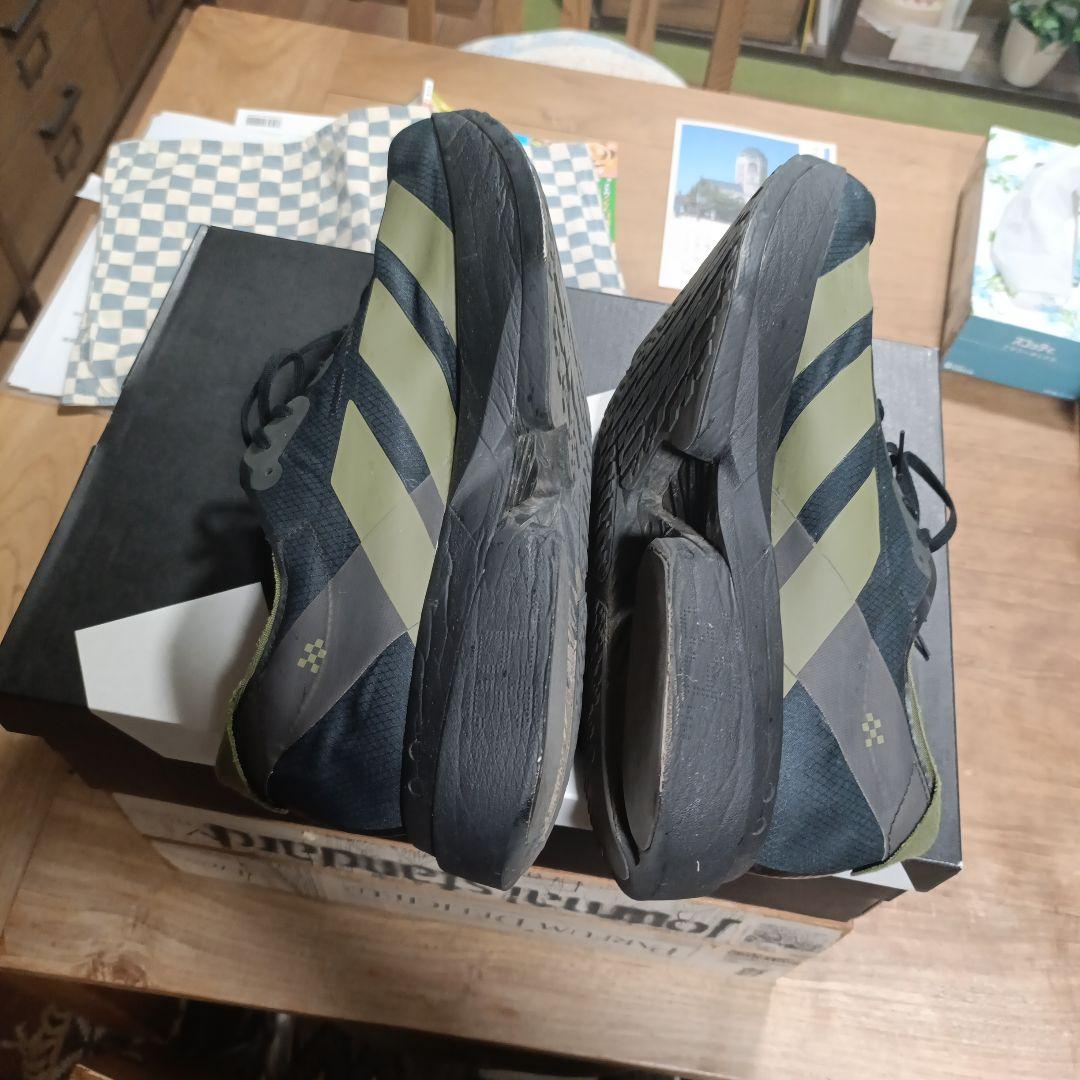 アディダス アディオスプロ4 アディゼロアディオスプロ4 黒×オリーブ