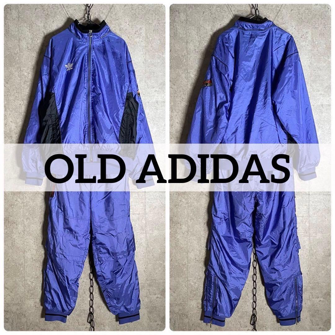 90sヴィンテージ デサント製 Old adidas ナイロンセットアップ