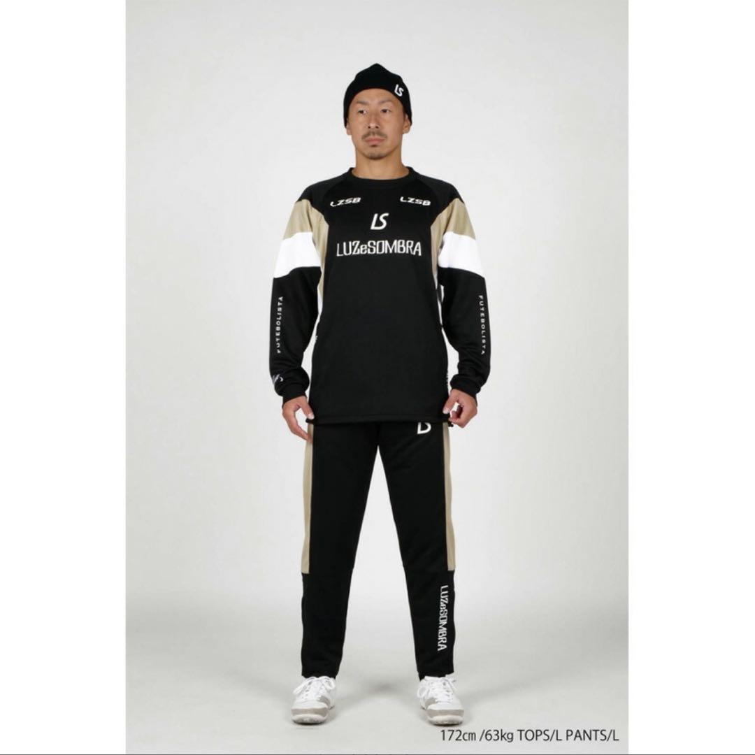 ルースイソンブラ　ジャージ上下　XL ブラック　ゴールド　サッカーウエア