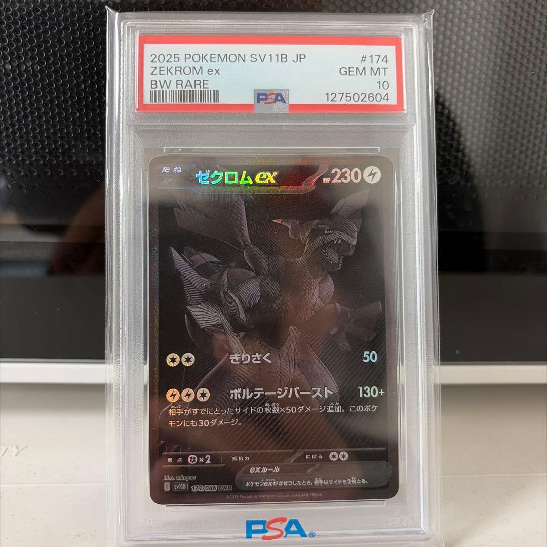 ゼクロムex #174 PSA10 BW RARE