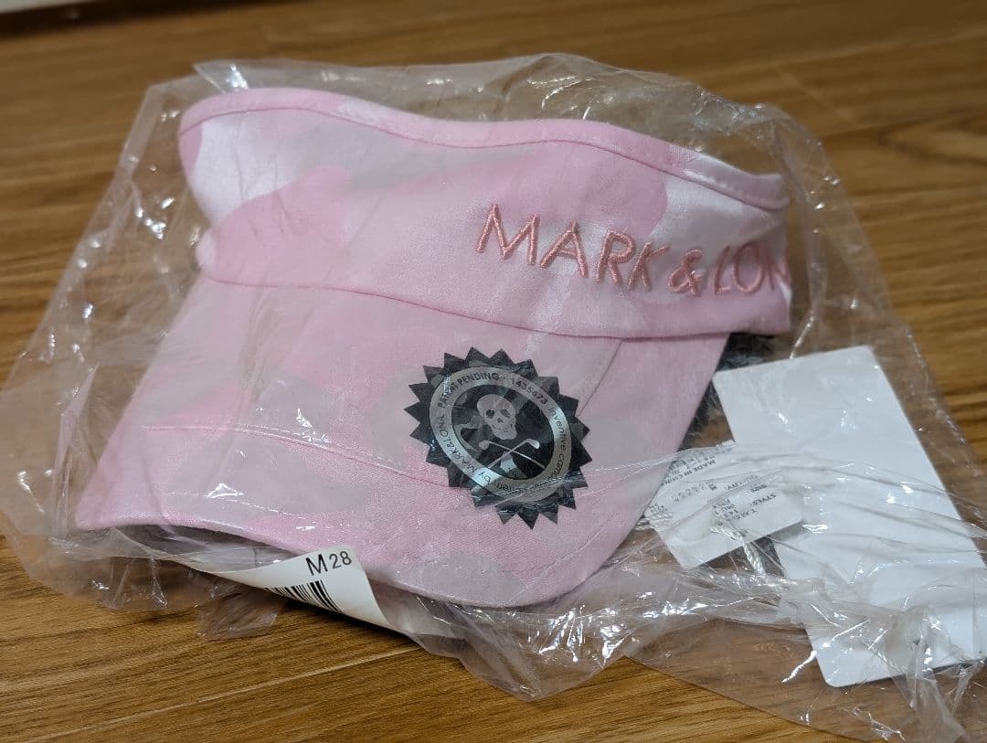MARK&LONA ピンク サンバイザー