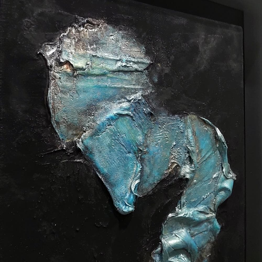 内野隆文　抽象画　M3号　絵画　キャンバス　アクリル　現代美術　額縁