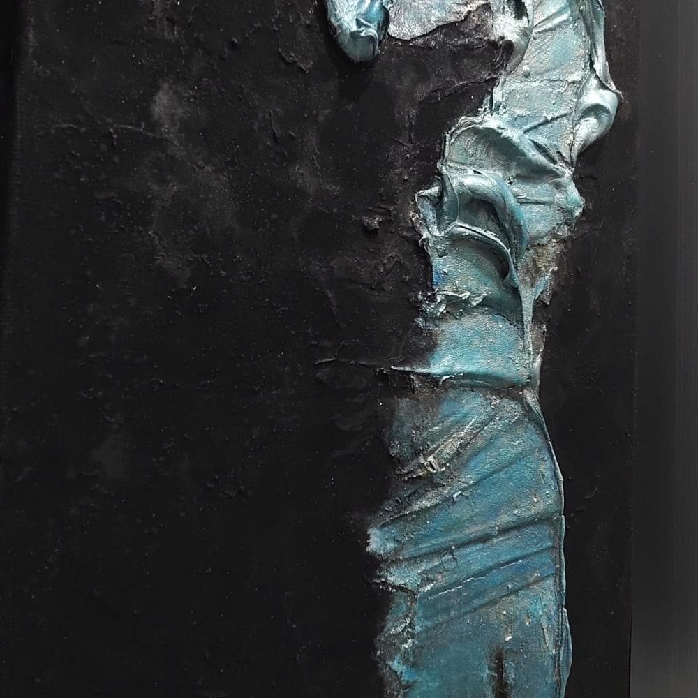 内野隆文　抽象画　M3号　絵画　キャンバス　アクリル　現代美術　額縁