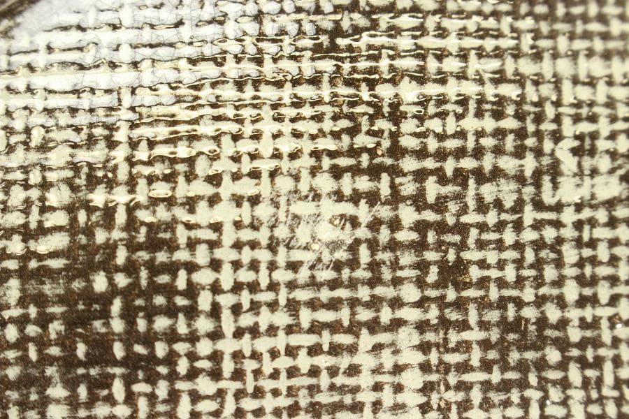 吉向焼 半月銘々皿 五枚 吉向陶荘 共箱(メ1533)