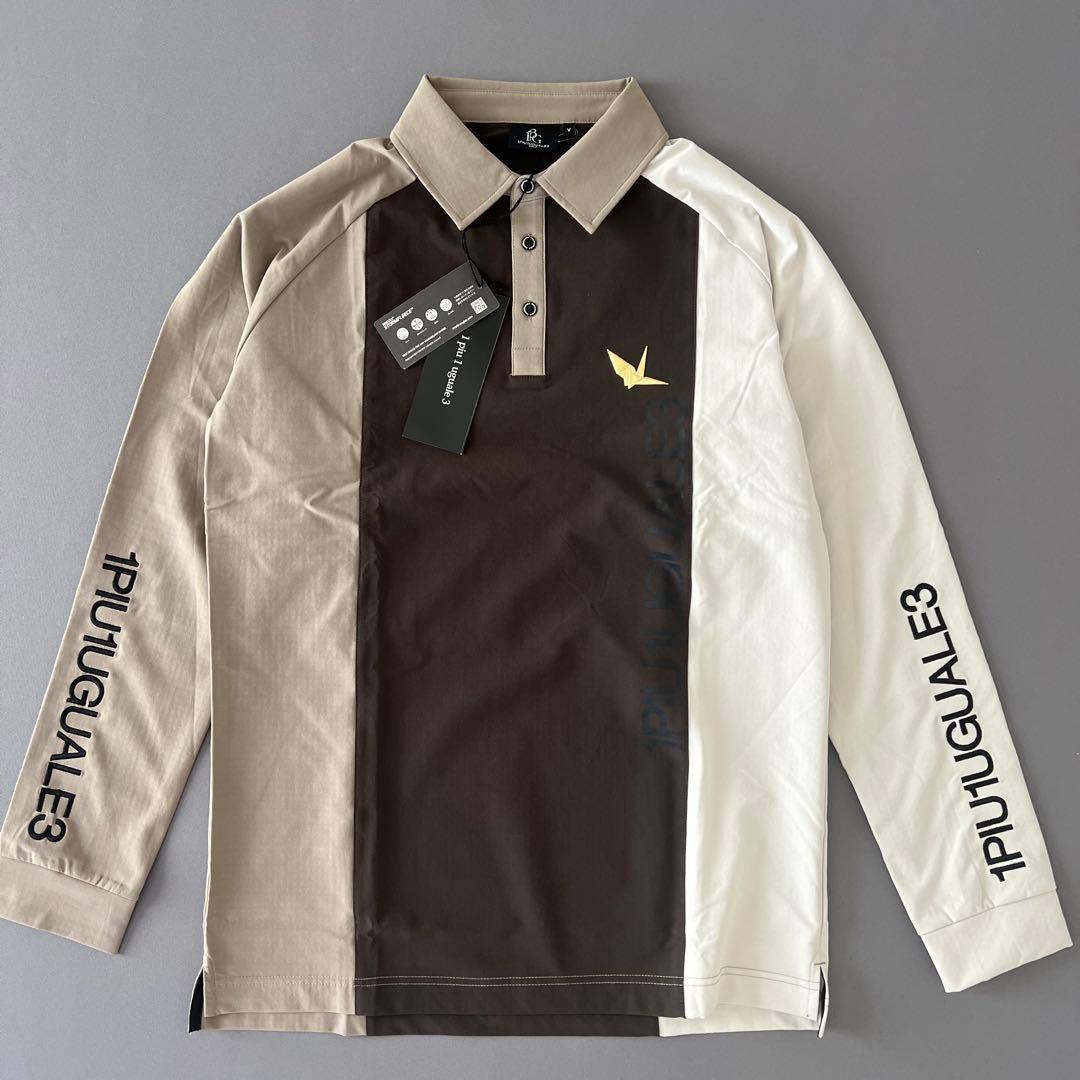 【新品】1piu1uguale3 GOLF 現行モデル　長袖　ポロシャツ　メンズ