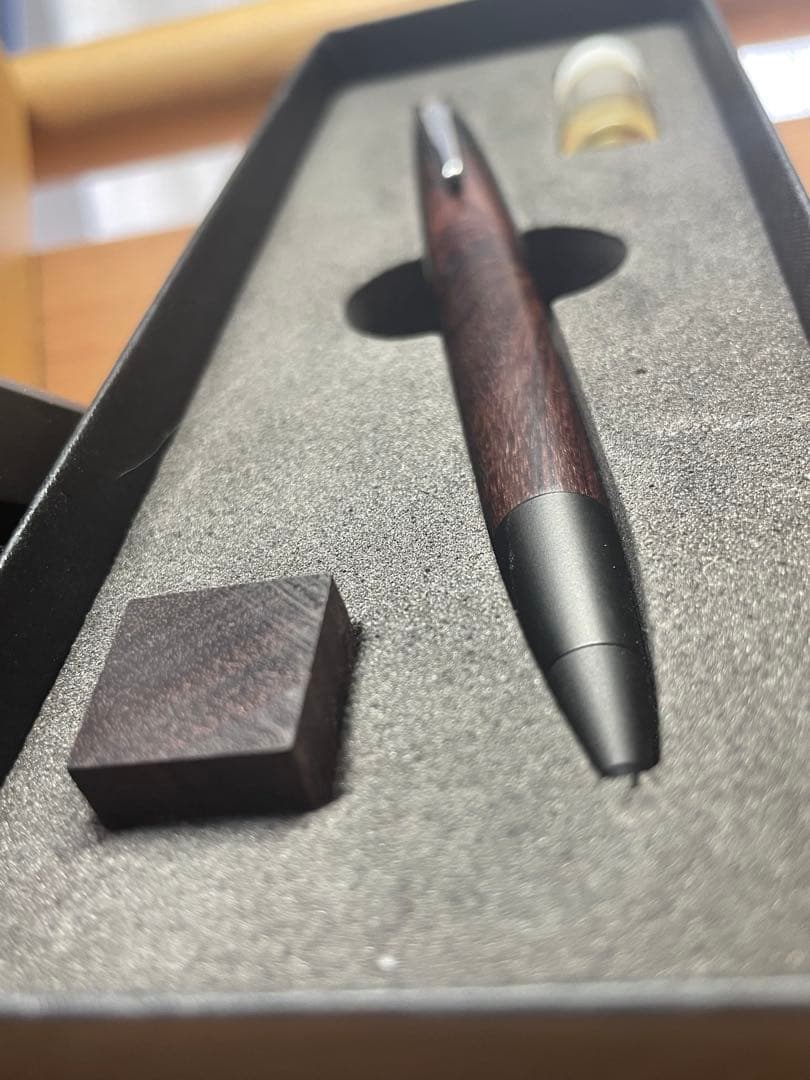 【固定式口金】野原工芸 キングウッド シャーペン 美品