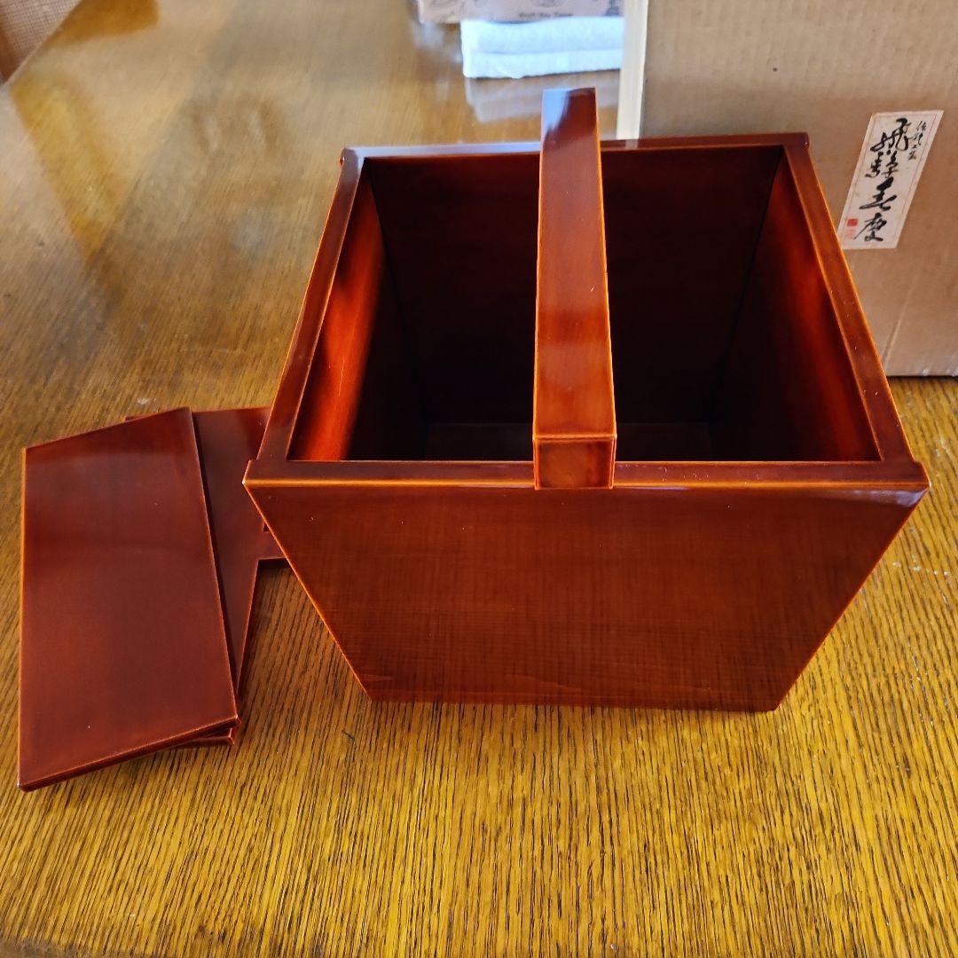 飛騨春慶塗り水指