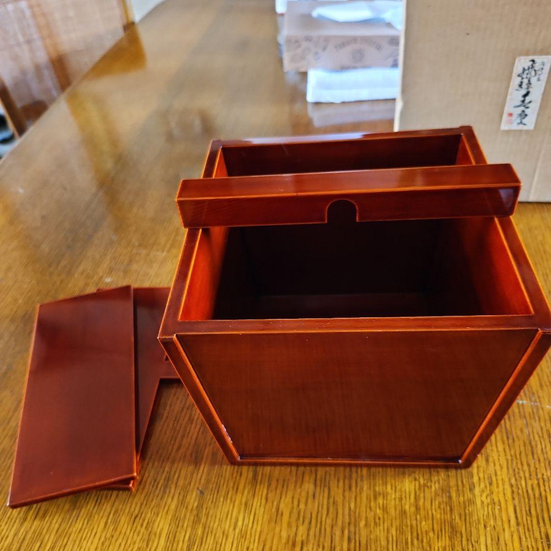 飛騨春慶塗り水指