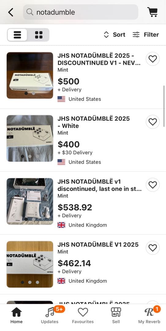 JHS PEDALS NOTADÜMBLË ギターエフェクター