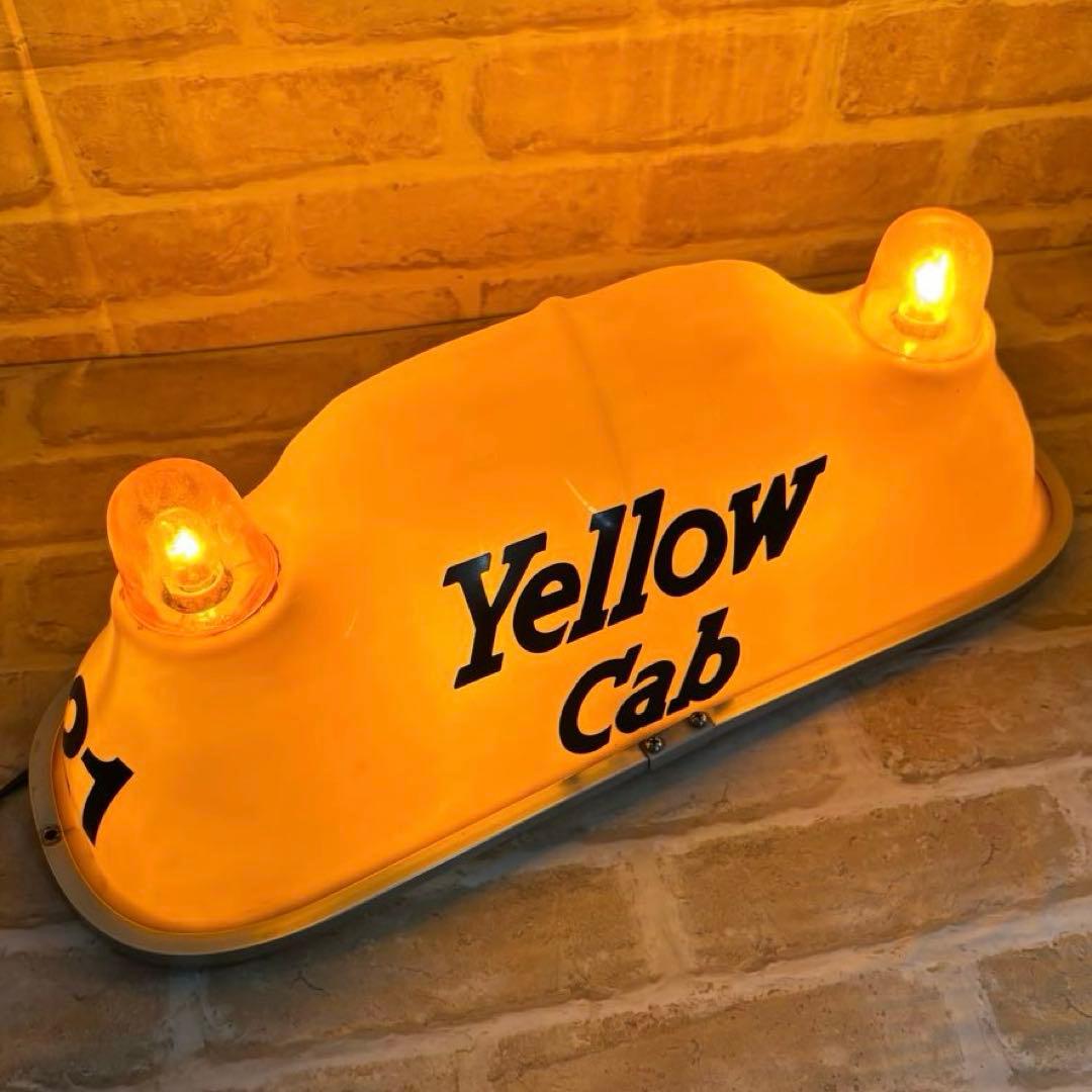 Yellow Cab Taxi ルーフサイン　US雑貨　イエローキャブ