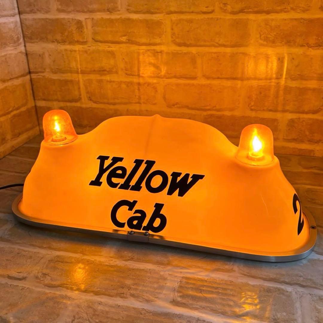 Yellow Cab Taxi ルーフサイン　US雑貨　イエローキャブ