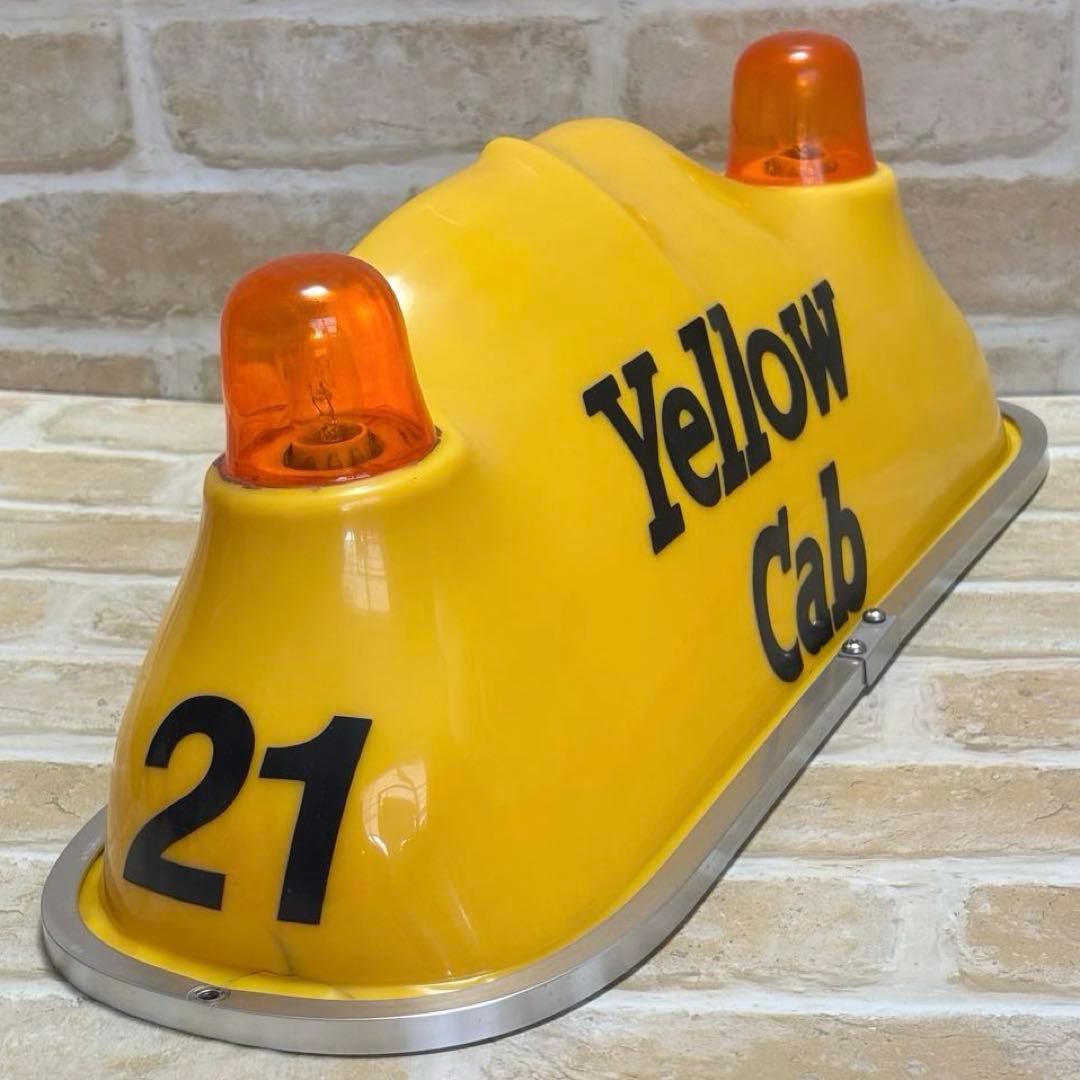 Yellow Cab Taxi ルーフサイン　US雑貨　イエローキャブ