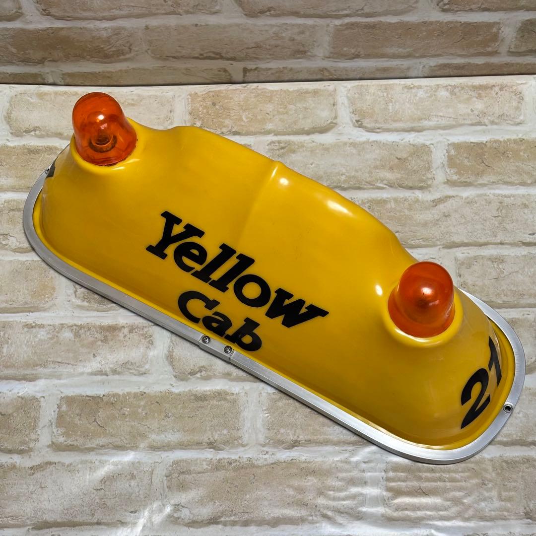Yellow Cab Taxi ルーフサイン　US雑貨　イエローキャブ