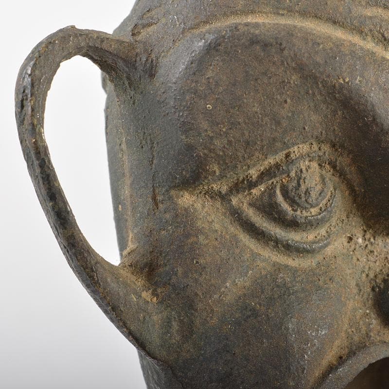 中国　古銅青銅　顔形　水孟　筆洗　V　R6239