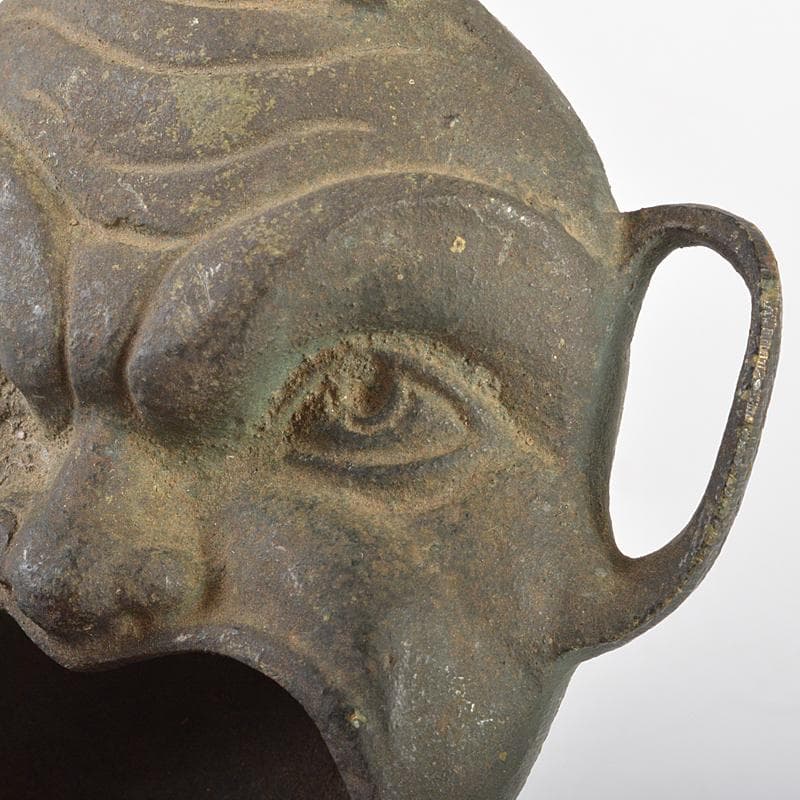 中国　古銅青銅　顔形　水孟　筆洗　V　R6239