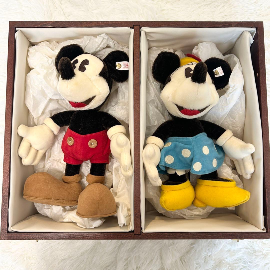 ✨美品✨ Steiff シュタイフ　ディズニー　70周年記念　ミッキー　ミニー