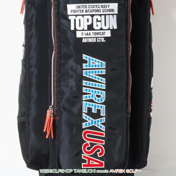 新品 AVIREX アヴィレックスゴルフ キャディバッグ ブラック