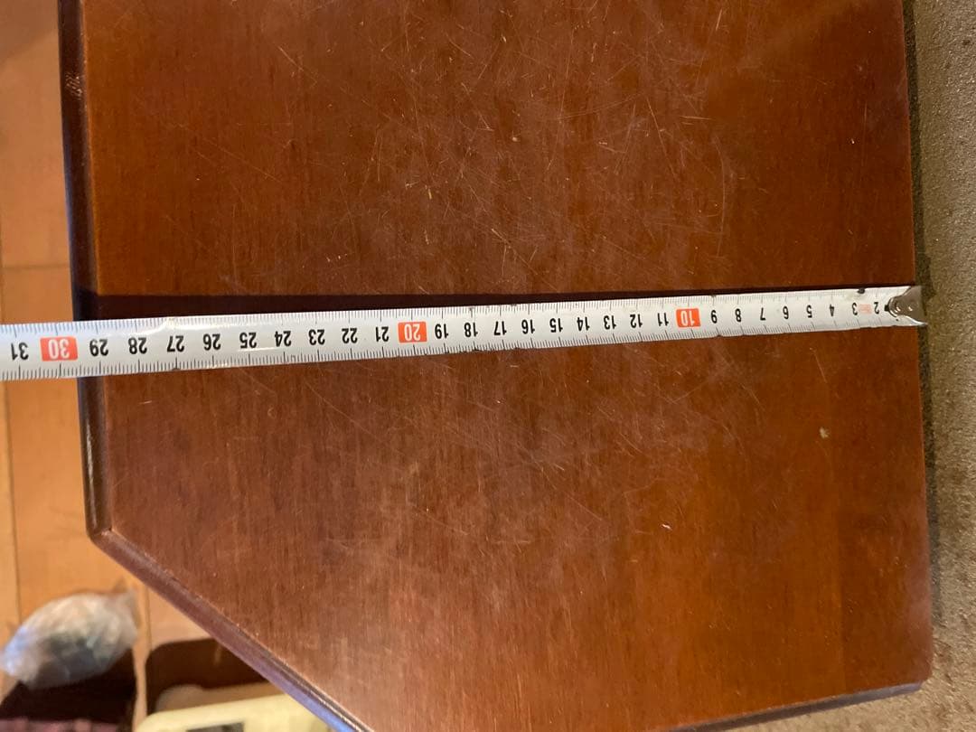 イタリア　象嵌　4段縦型のチェスト　コンソール