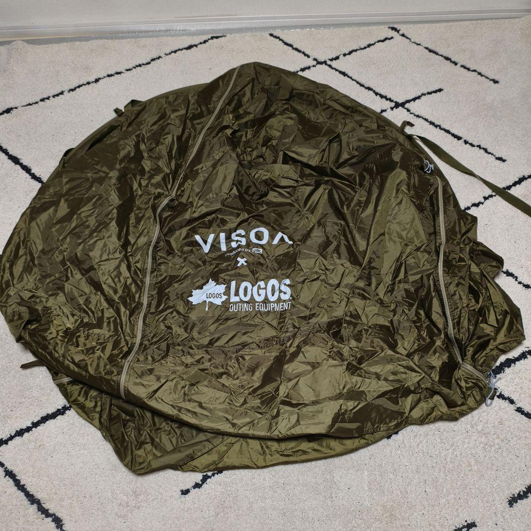 【美品】VISOA×LOGOS カージョイントタープ 槌屋ヤック ロゴス
