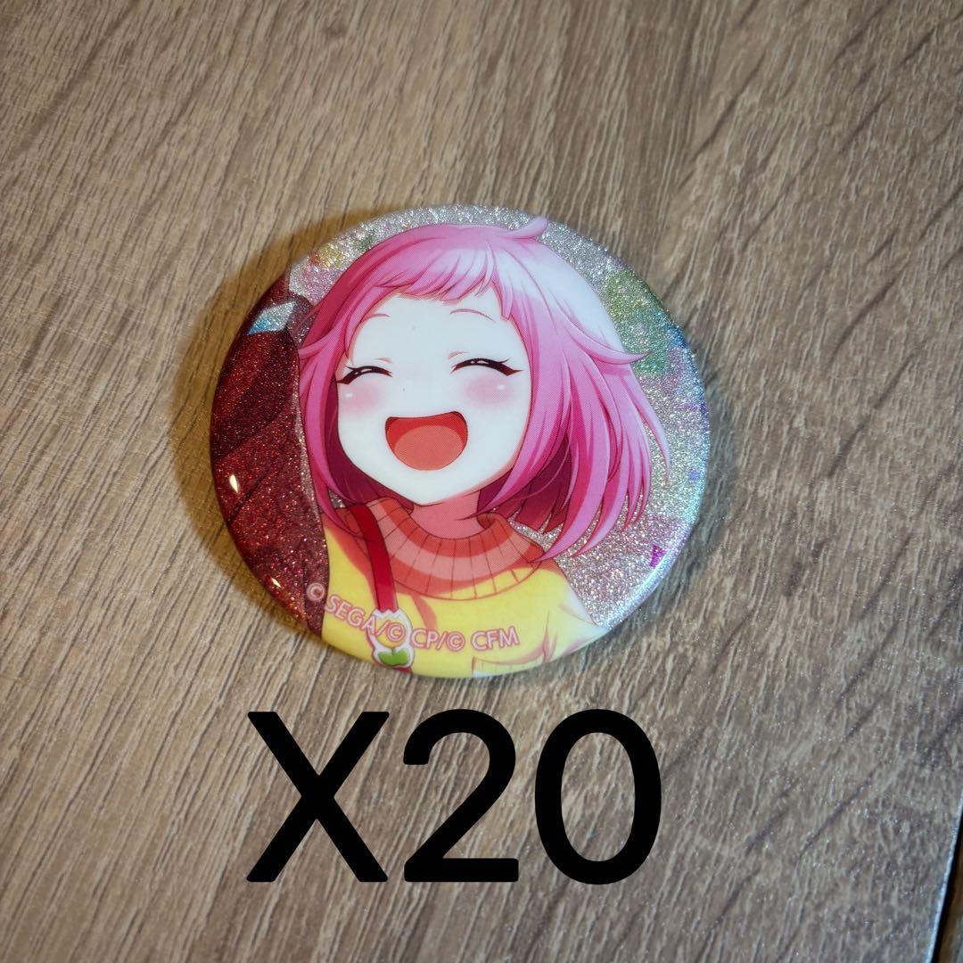 プロセカ 鳳えむ グリッター缶バッジ